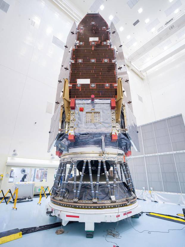NASA&rsquo;s Nancy Grace Roman Space Telescope stands at NASA&rsquo;s Kennedy Space Center at Cape, Canaveral