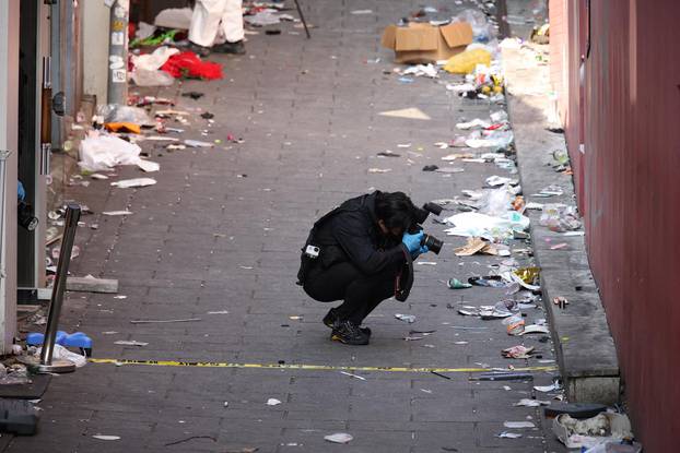 Aftermath of stampede during Halloween festival in Seoul