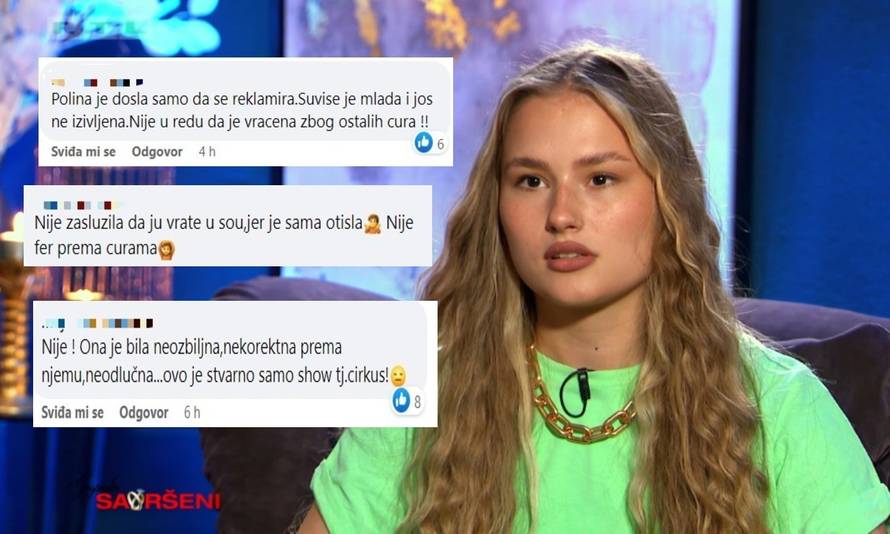 Publika je nezadovoljna jer je 'Savršeni' vratio Polinu u show: 'Nije zaslužila jer je neodlučna'