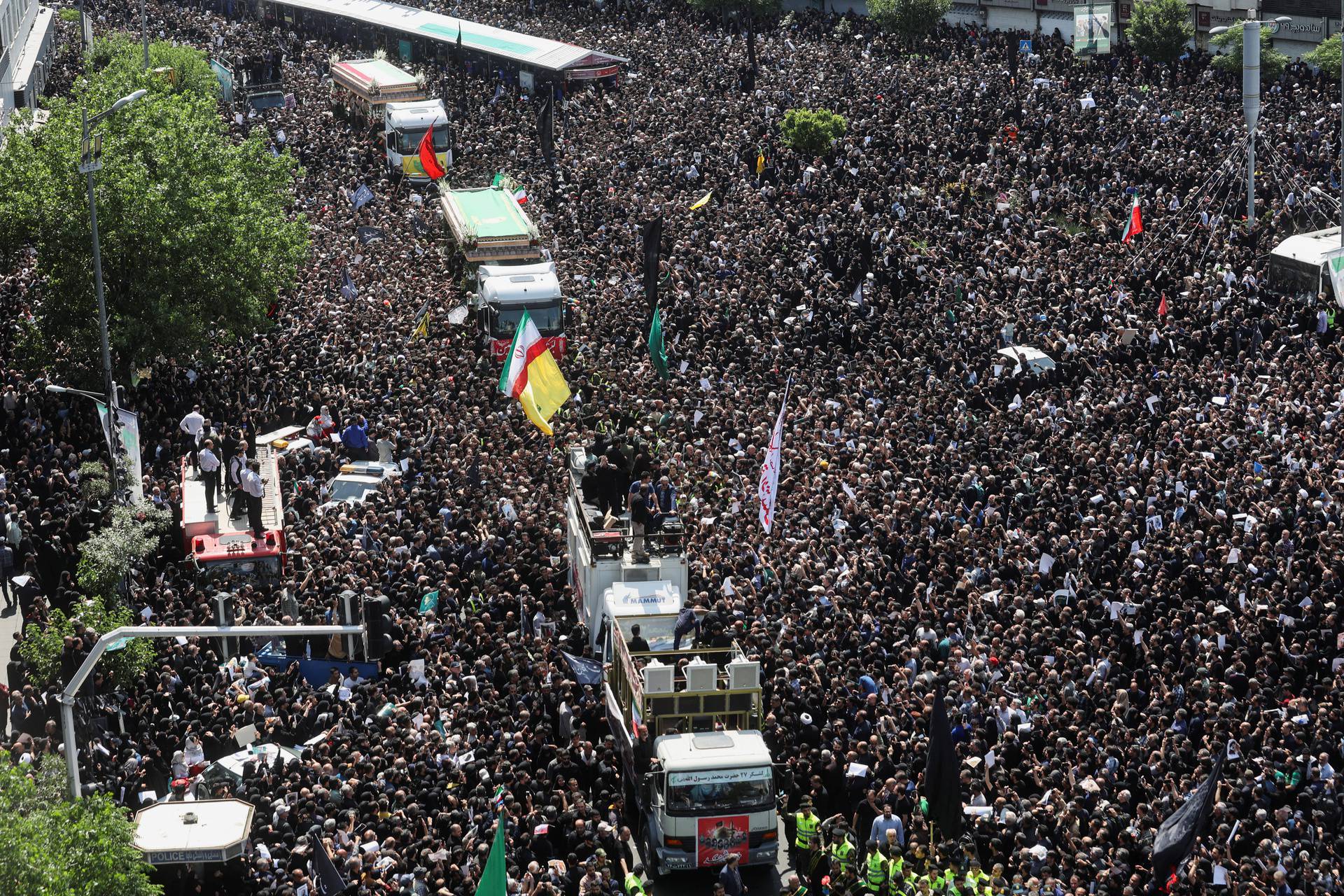 Funeral for Iran's President Raisi and other victims of the helicopter crash, in Tehran