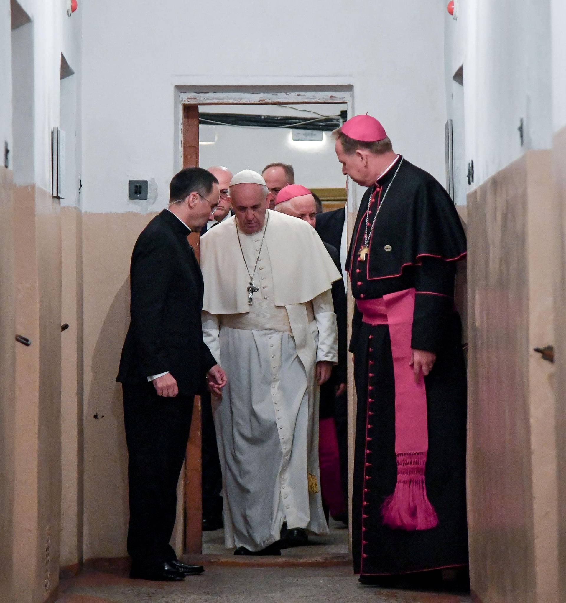Pope Francis visits the Museum of Occupations and Freedom Fights, in Vilnius