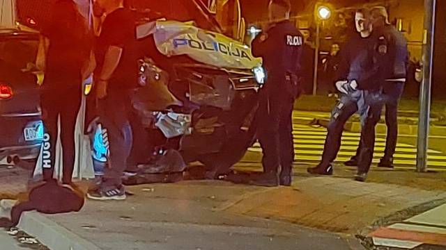 FOTO U Karlovcu se sudarili automobil i policijsko vozilo