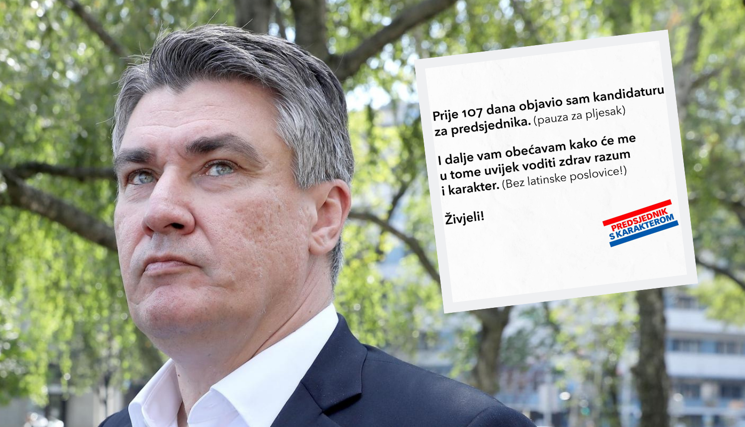 Milanović objavio parodiju na Kolindin govor: 'Blagi smješak'