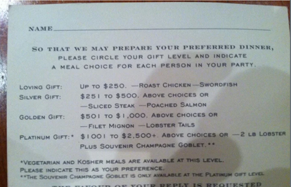 Bizarne pozivnice za vjenčanje: Ako se 'isprsite' na poklonu jest ćete jastoga, a ako ne - piletinu