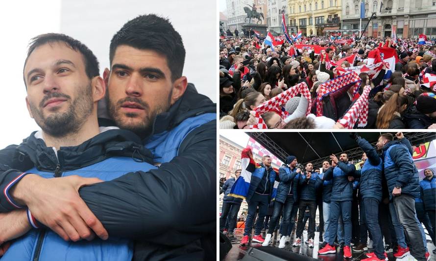 'Kauboji' proslavili srebro na Trgu: Predstavili 'novu himnu'