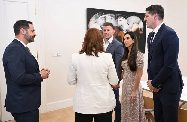 Zagreb: Andrej Plenkovic handed Homeland Stipe Miocic and his family