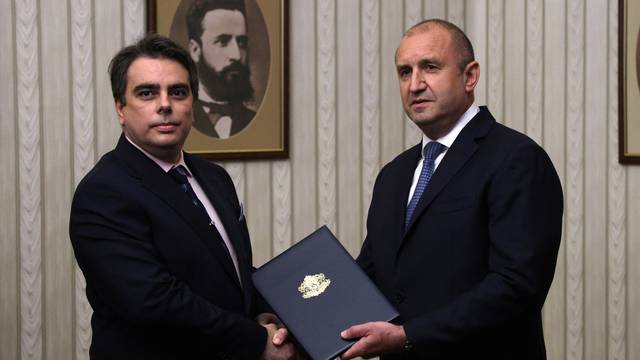 Bulgarian President Radev gives a mandate to form a new government to outgoing finance minister Vassilev in Sofia