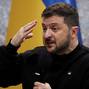 Ukraine's President Zelenskiy attends a news conference on the first anniversary of Russian invasion of Ukraine, in Kyiv