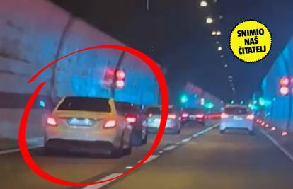 VIDEO Divljak je vozio slalom u tunelu Sveti Rok: 'Nabijao se  na branike, ugrozio nam je živote!'
