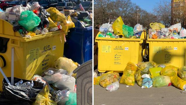 U Zagrebu su kontejneri puni otpada, iz Čistoće najavili zastoje s odvoženjem smeća