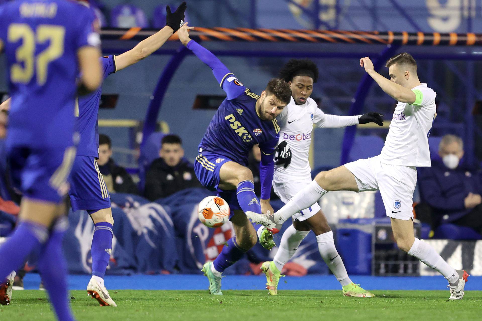 Zagreb: Dinamo protiv Genka u 5. kolu UEFA Europa lige na stadionu u Maksimiru