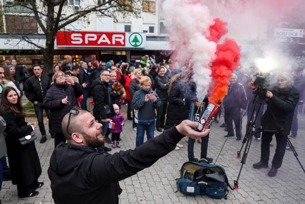 Zagreb: Doček najbolje svjetske slalomašice Zrinke Ljutić u njezinom kvartu Sloboštini