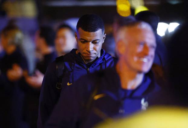 France arrive at Paris Charles de Gaulle Airport after losing in the World Cup Final against Argentina