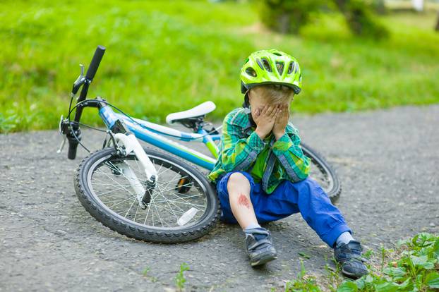 Crying,Child,That,Had,Fallen,From,A,Bicycle
