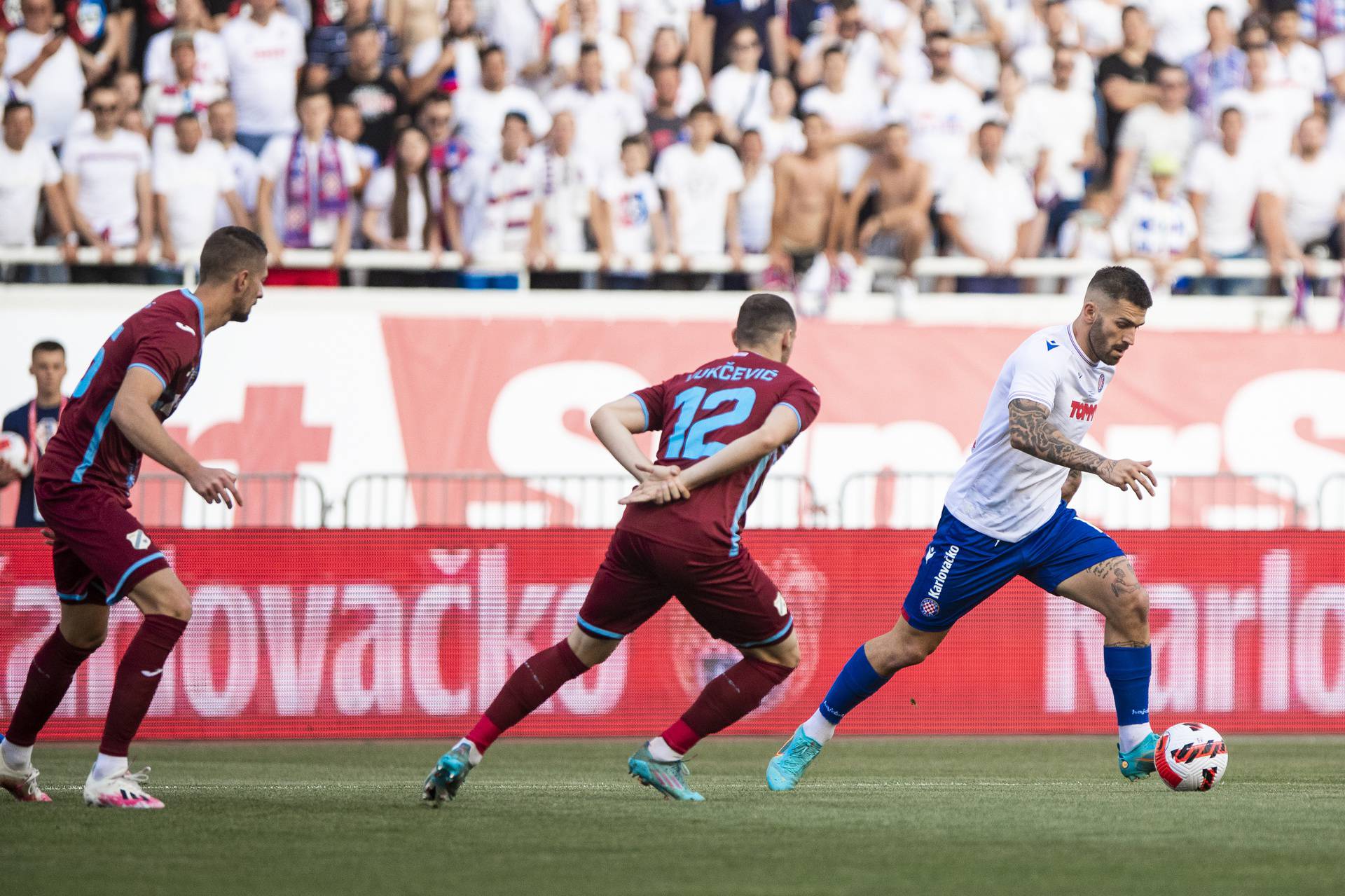 Split: Stadion Poljud,  Finale Hrvatskog nogometnog kupa HNK Hajduk - HNK Rijeka