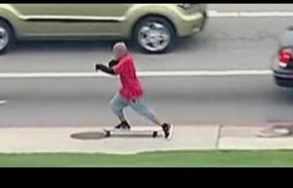 Šeprtlja nakon potjere policiji probala pobjeći skateboardom