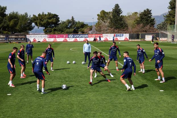 Split: Trening hrvatske nogometne reprezentacije