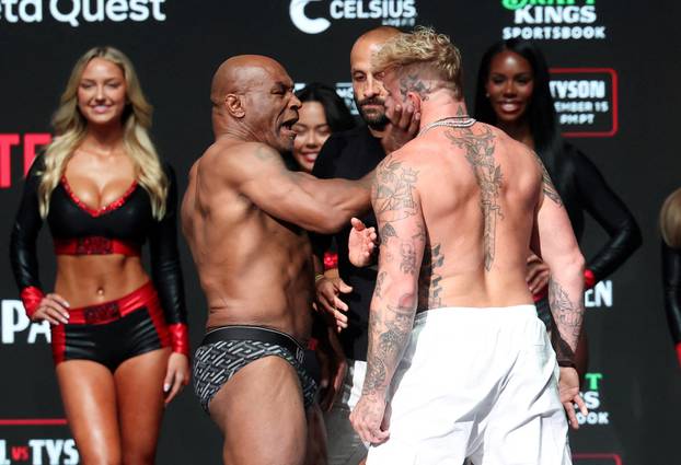 Boxing: Tyson vs Paul Weigh-In