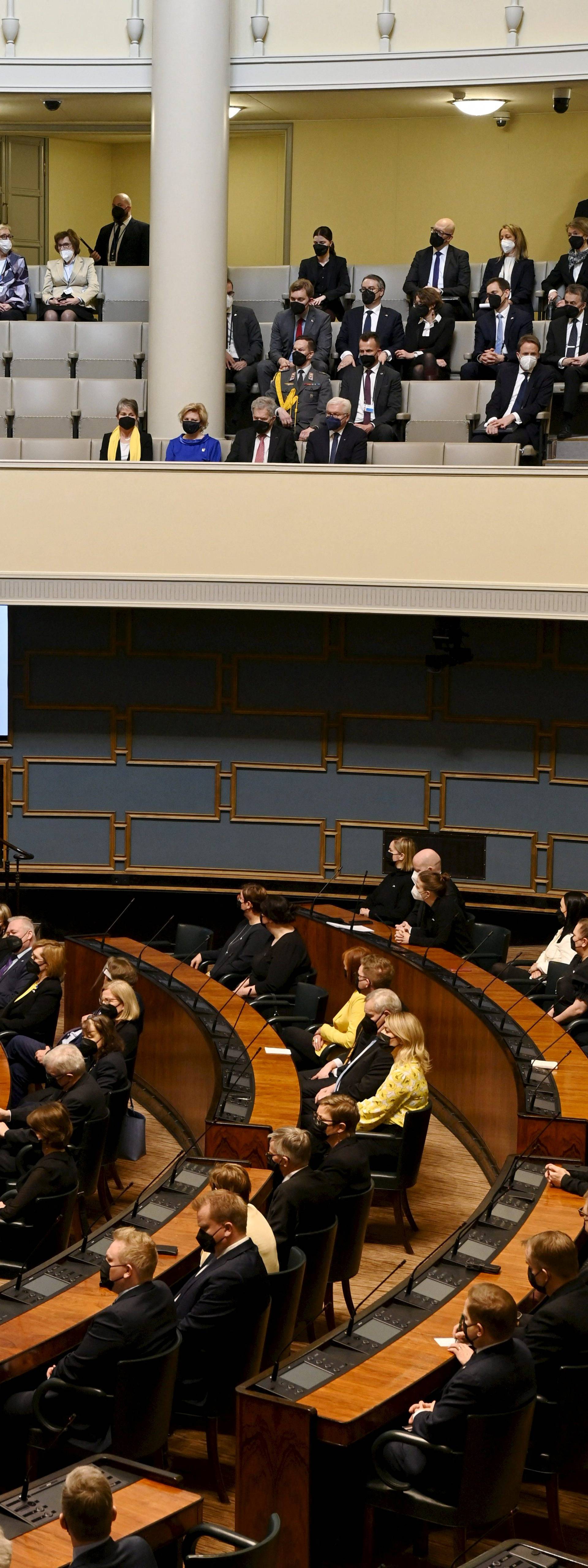 Ukrainian President addresses the Finnish Parliament