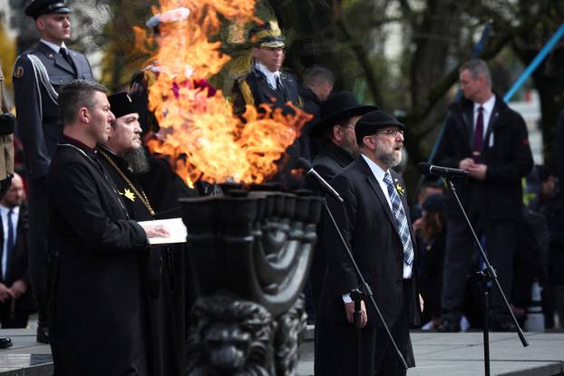 Commemoration of the 80th anniversary of the Warsaw Ghetto Uprising, in Warsaw