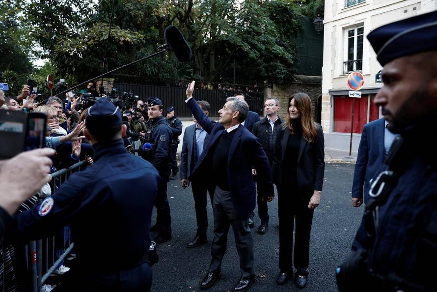 Former French President Sarkozy goes to jail to begin five-year sentence