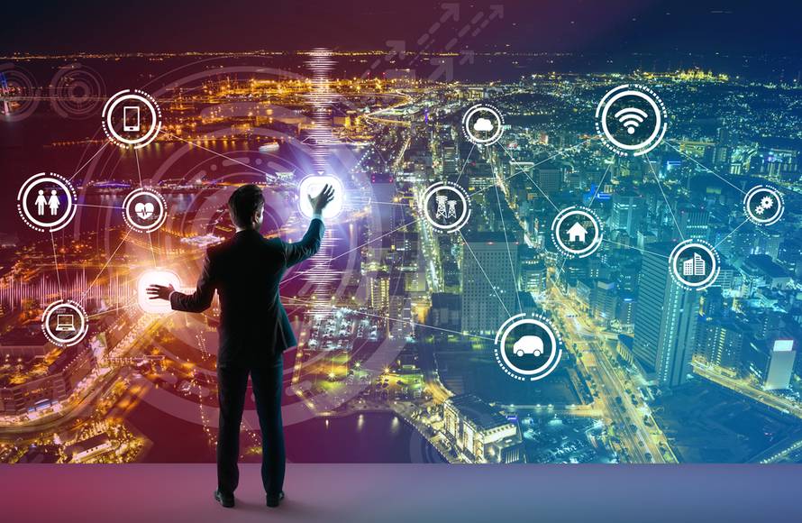 Young,Business,Person,And,Graphical,User,Interface,Concept,,Internet,Of