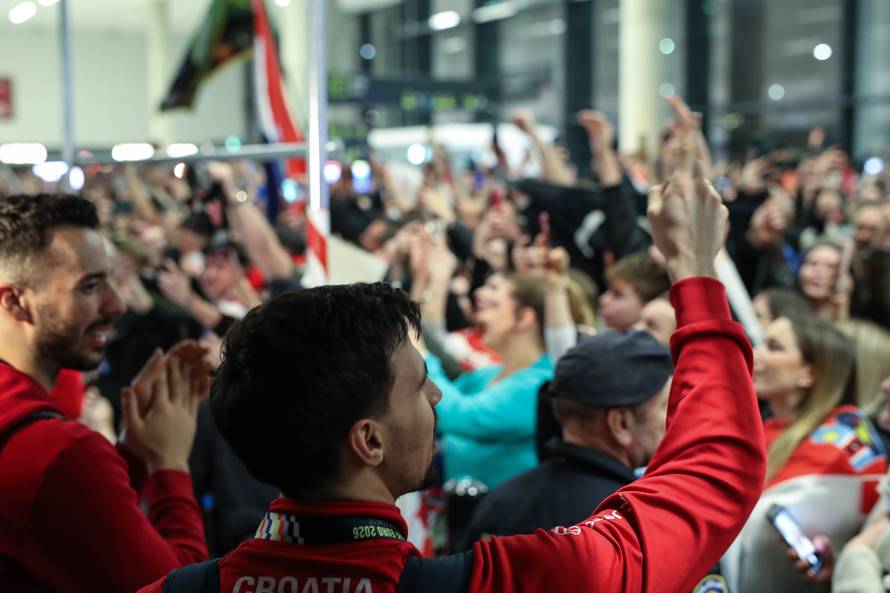 Doček brončanih rukometaša u Zračnoj luci Franjo Tuđman