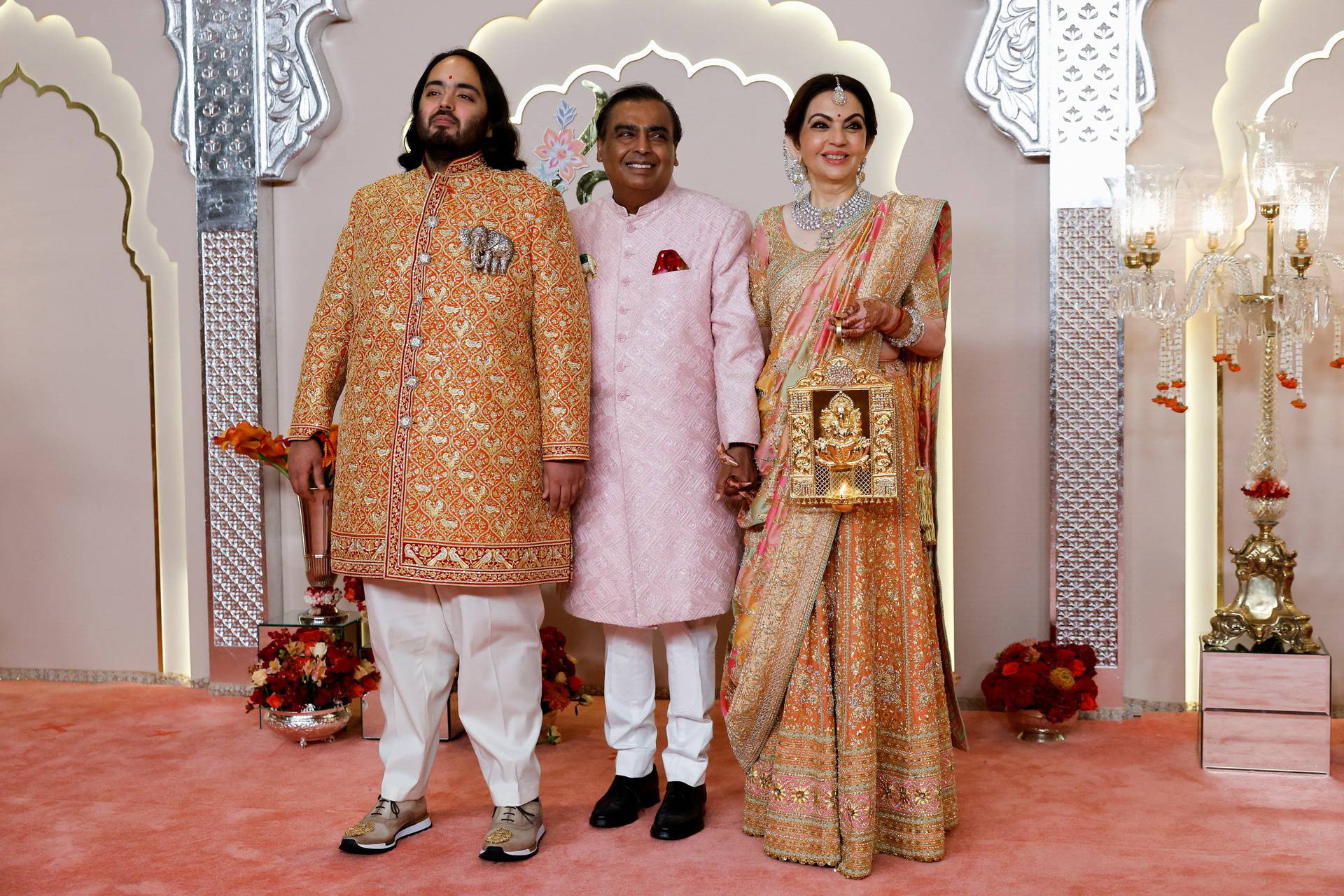 Wedding of Indian billionaire Mukesh Ambani's youngest son