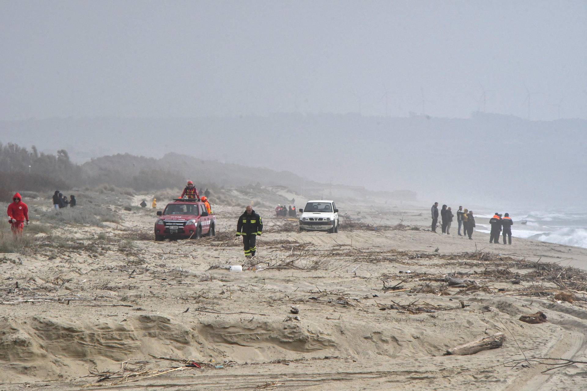 Bodies wash ashore in a suspected migrant shipwreck, in Cutro