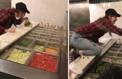 Sve snimili: Pljunula u sendvič i bacala hranu pred mušterijom