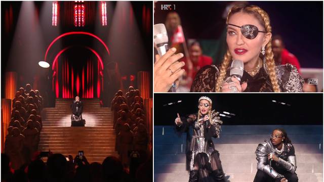 Madonni drhtao glas, na kraju nastupa 'propala' iza pozornice