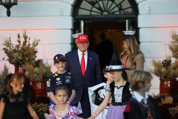 U.S. President Trump and first lady host Halloween event at White House in Washington