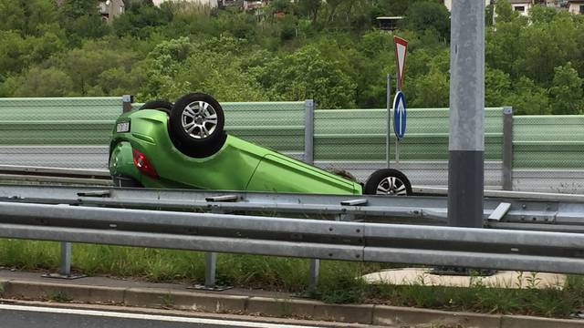 Rijeka: Delničanka se prevrnula na krov, nasreću nije ozlijeđena