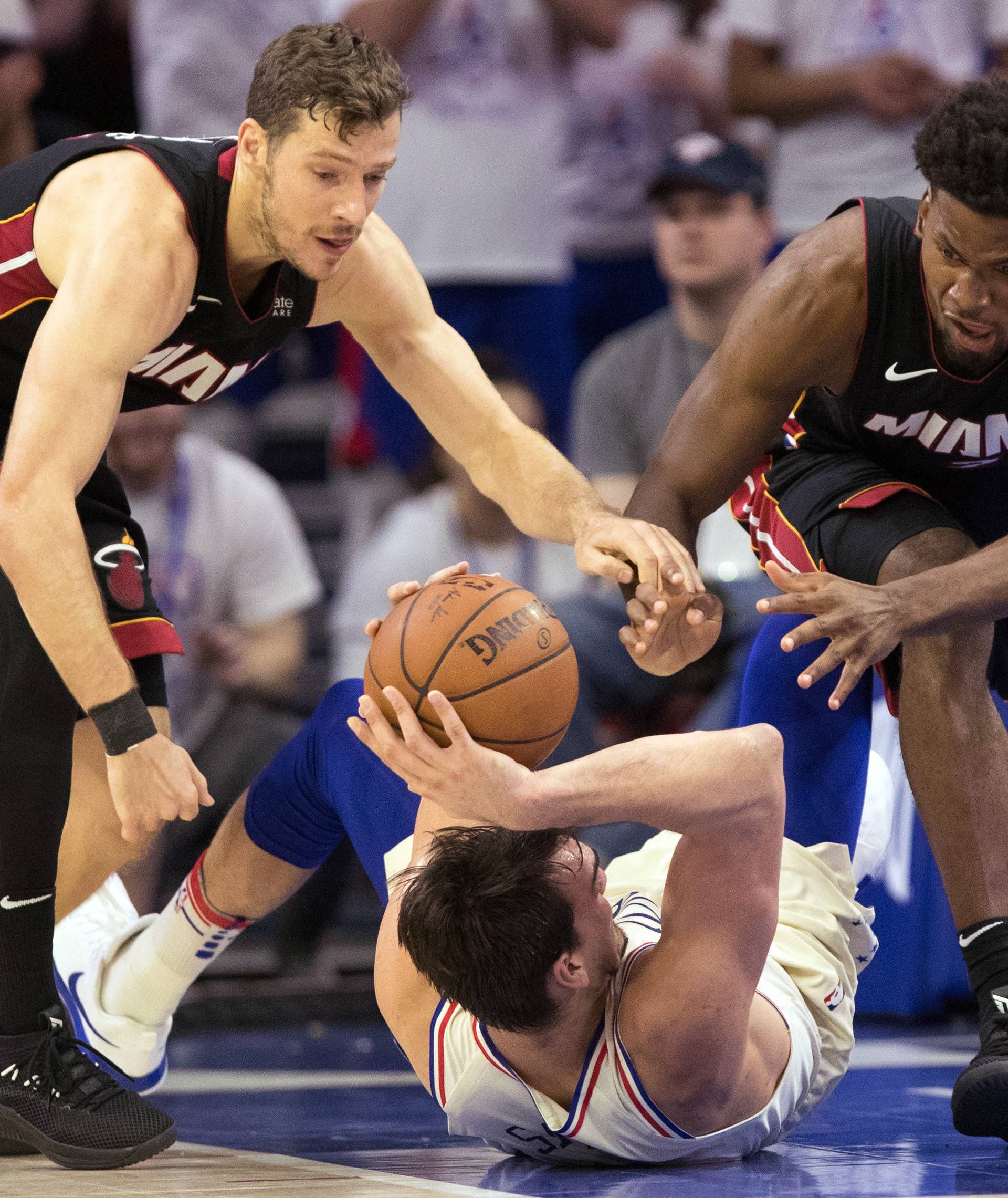 NBA: Playoffs-Miami Heat at Philadelphia 76ers