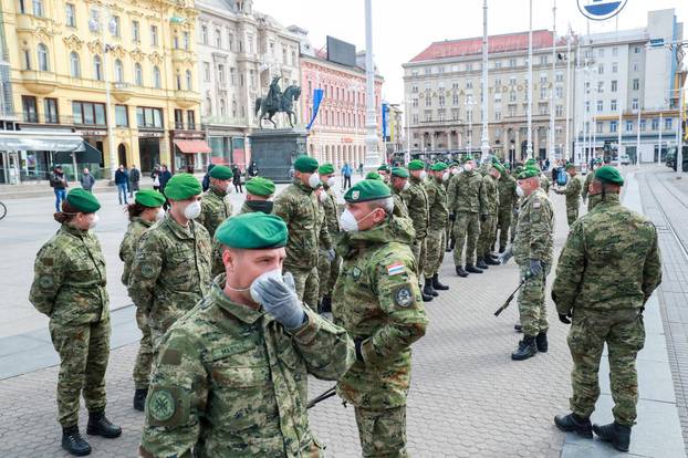 Vojska izažla na ulice Zagreba kako bi pomogla nadležnim službama