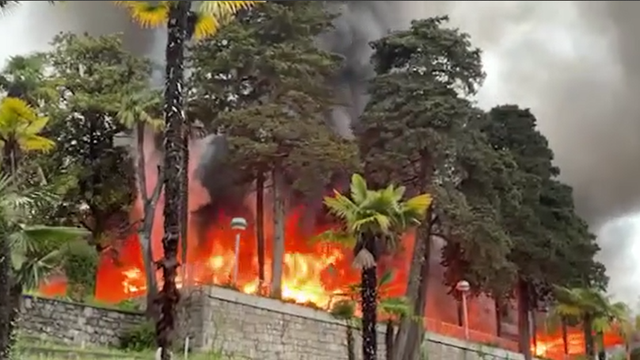 VIDEO Buknuo ogroman požar u Lovranu: Vatrogasci brzo došli