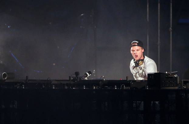 Avicii (Tim Berglin) performs at the Summerburst music festival at Ullevi stadium in Gothenburg