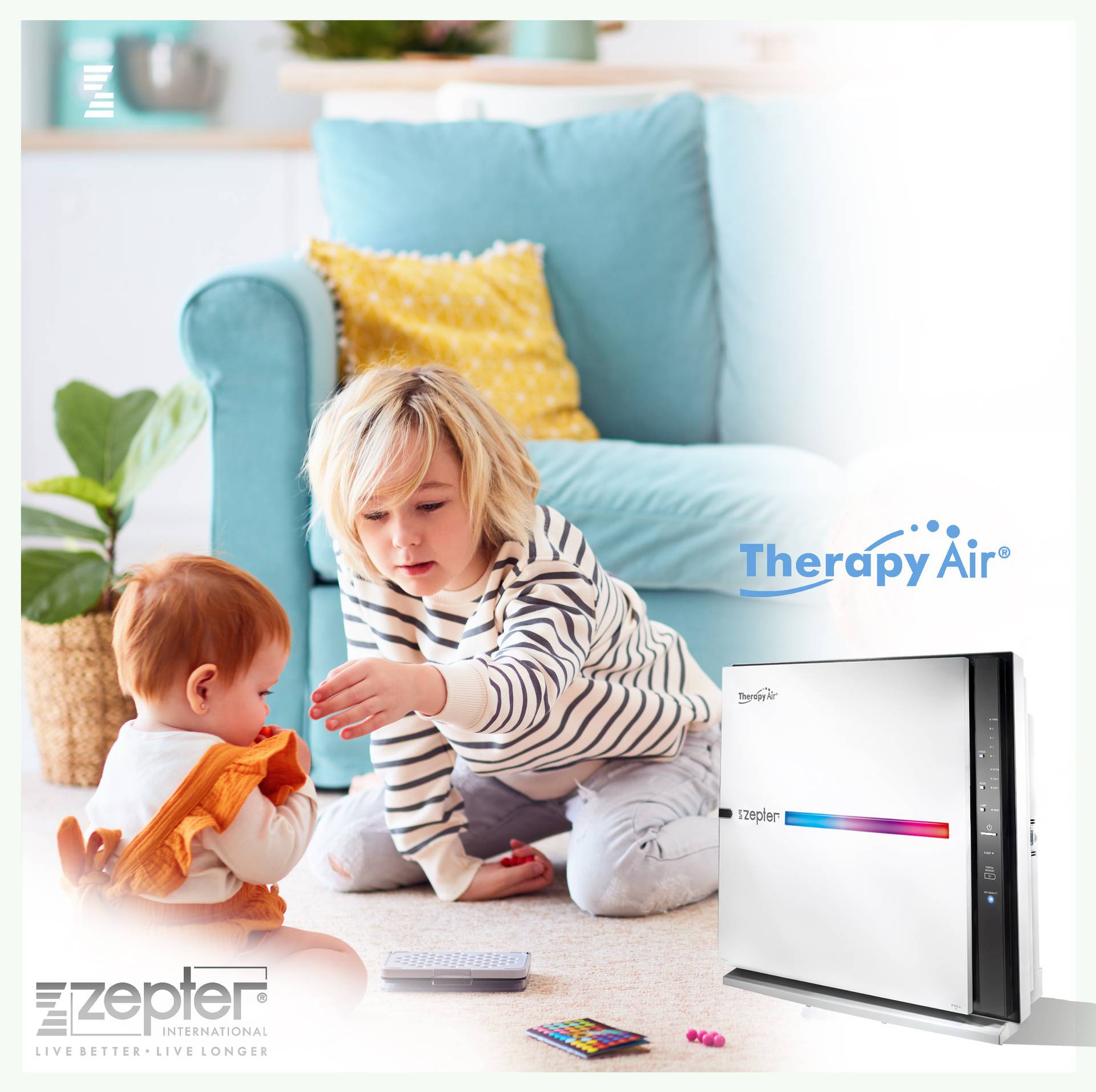 Therapy Air iOn pročišćuje i  uklanja viruse iz porodice korona iz zraka