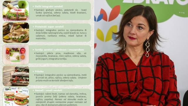 Prva dama Hrvatske školarcima predlaže zdrave i fine sendviče