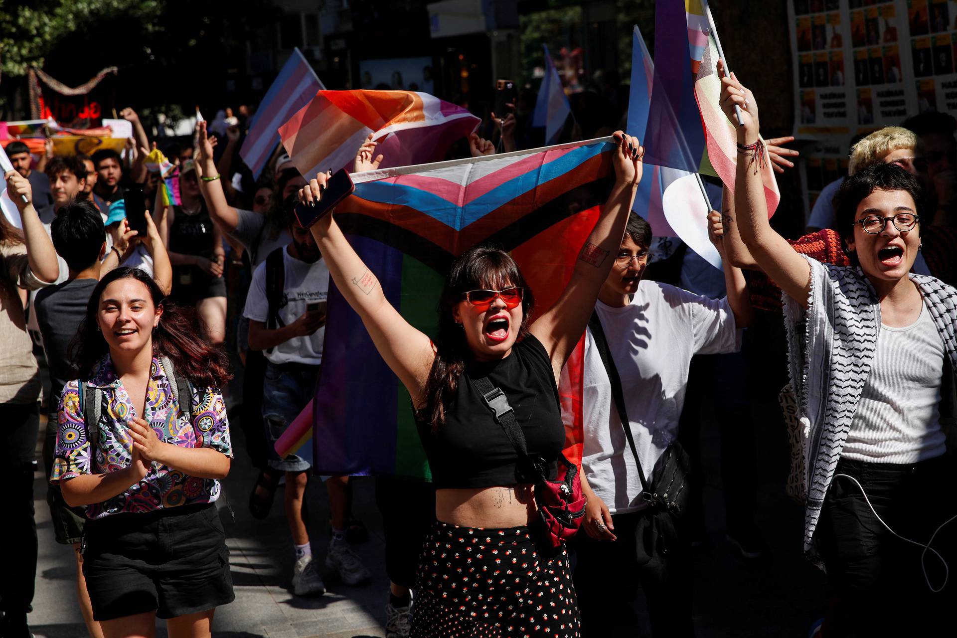 Turkey's LGBTQ+ community gather for a Pride parade, in Istanbul