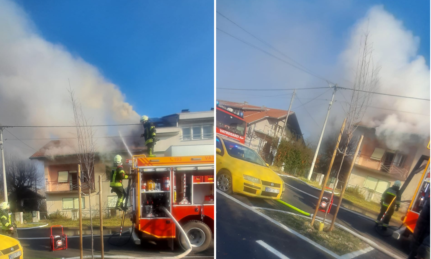 Buknuo požar na kući u Dugom Selu, vlasnik zadobio opekline