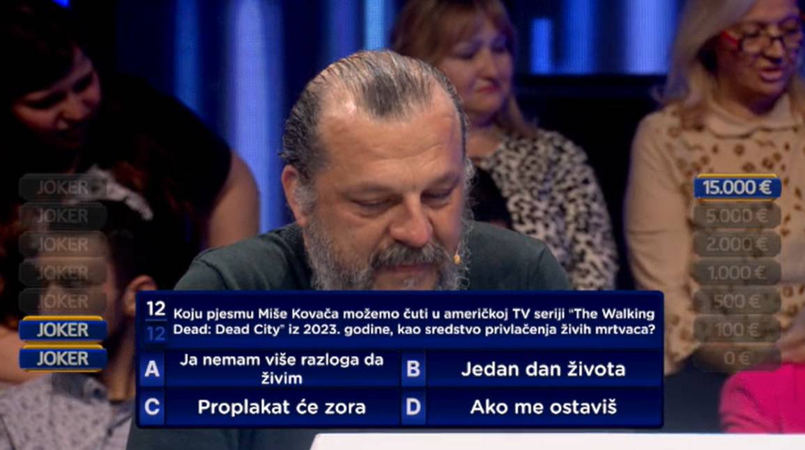 Iskusni kvizaš Lovro nije uspio odgovoriti na pitanje o Miši Kovaču: Kući otišao s 1000 eura