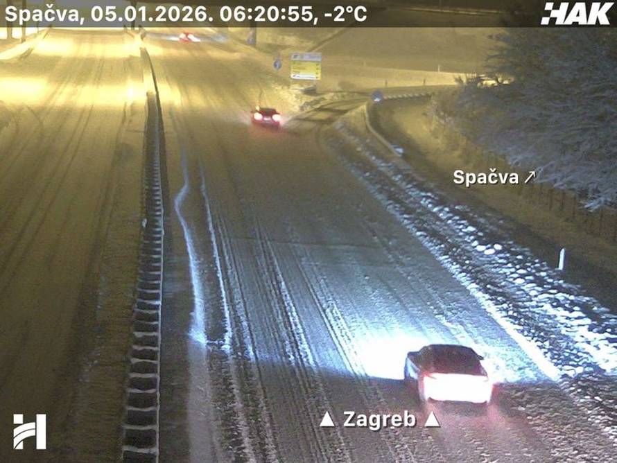 FOTO  Snijeg pada u Zagrebu, A1 zatvorili kod Sv. Roka zbog sudara. Ovako izgledaju ceste