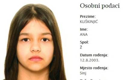 Maloljetna Ana iz Dicma više nije na popisu nestalih osoba