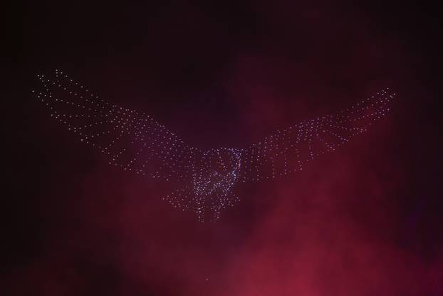 Scenografija dronovima na koncertu Marka Perkovića Thompsona