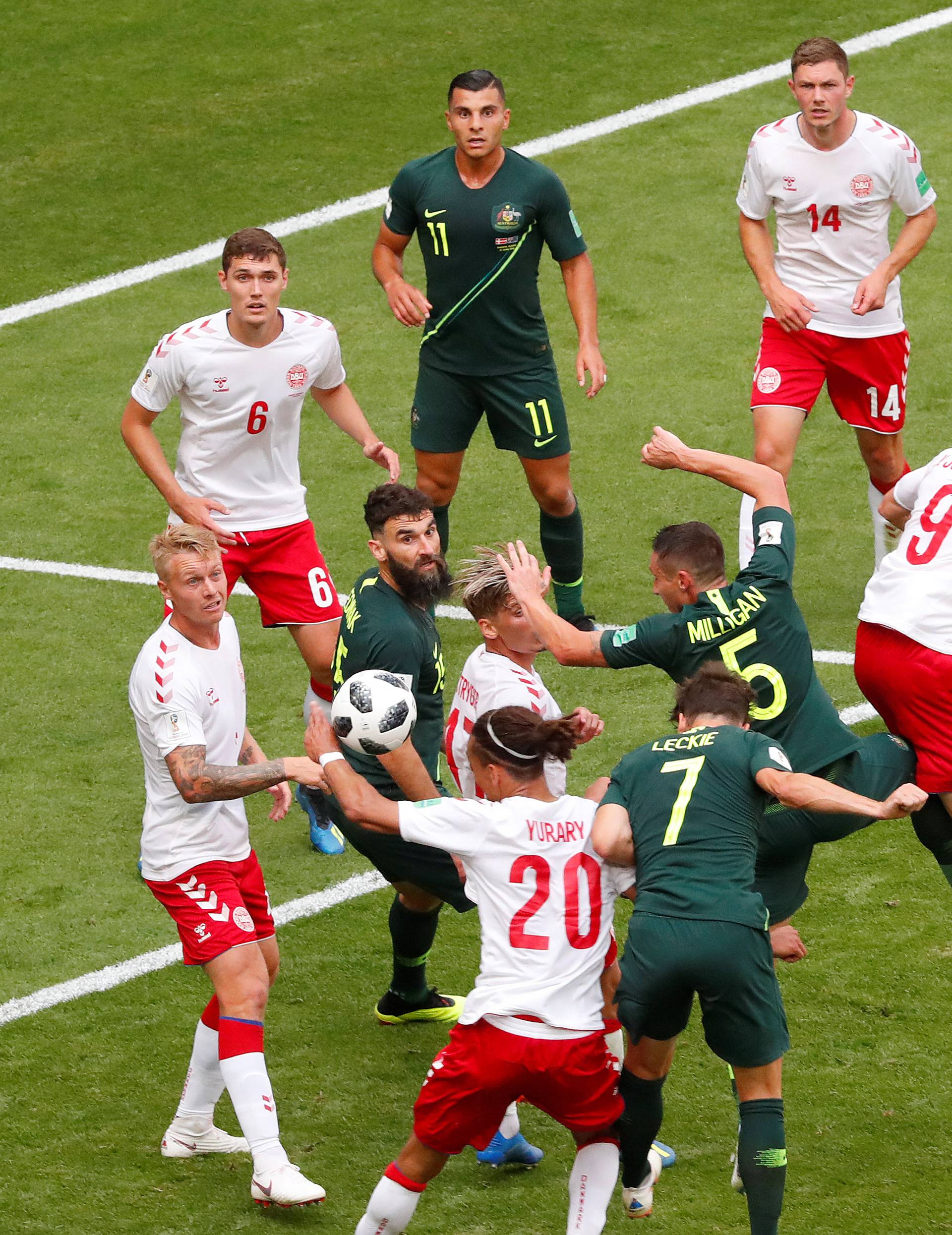 World Cup - Group C - Denmark vs Australia