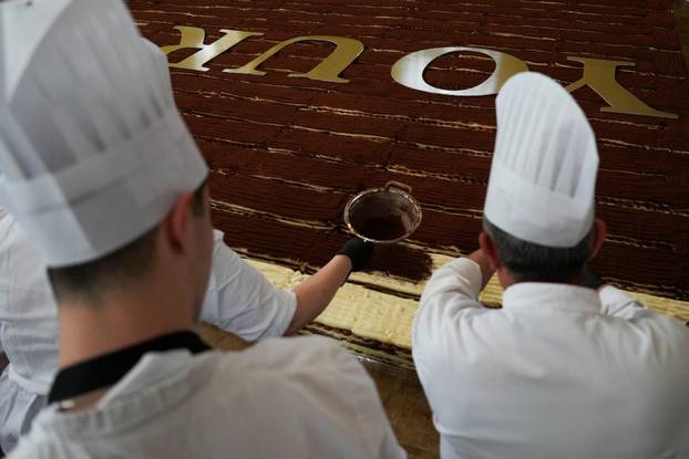 Guinness World Record for the longest tiramisu, in London