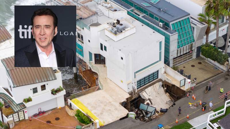 Posljedice uragana: Ogromna jama guta 10,5 milijuna dolara vrijednu vilu Nicolasa Cagea