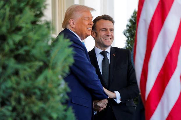 U.S. President Trump meets with French President Macron, in Washington