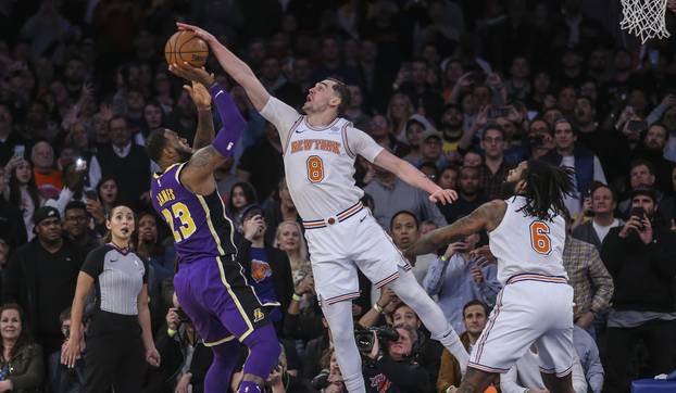 NBA: Los Angeles Lakers at New York Knicks
